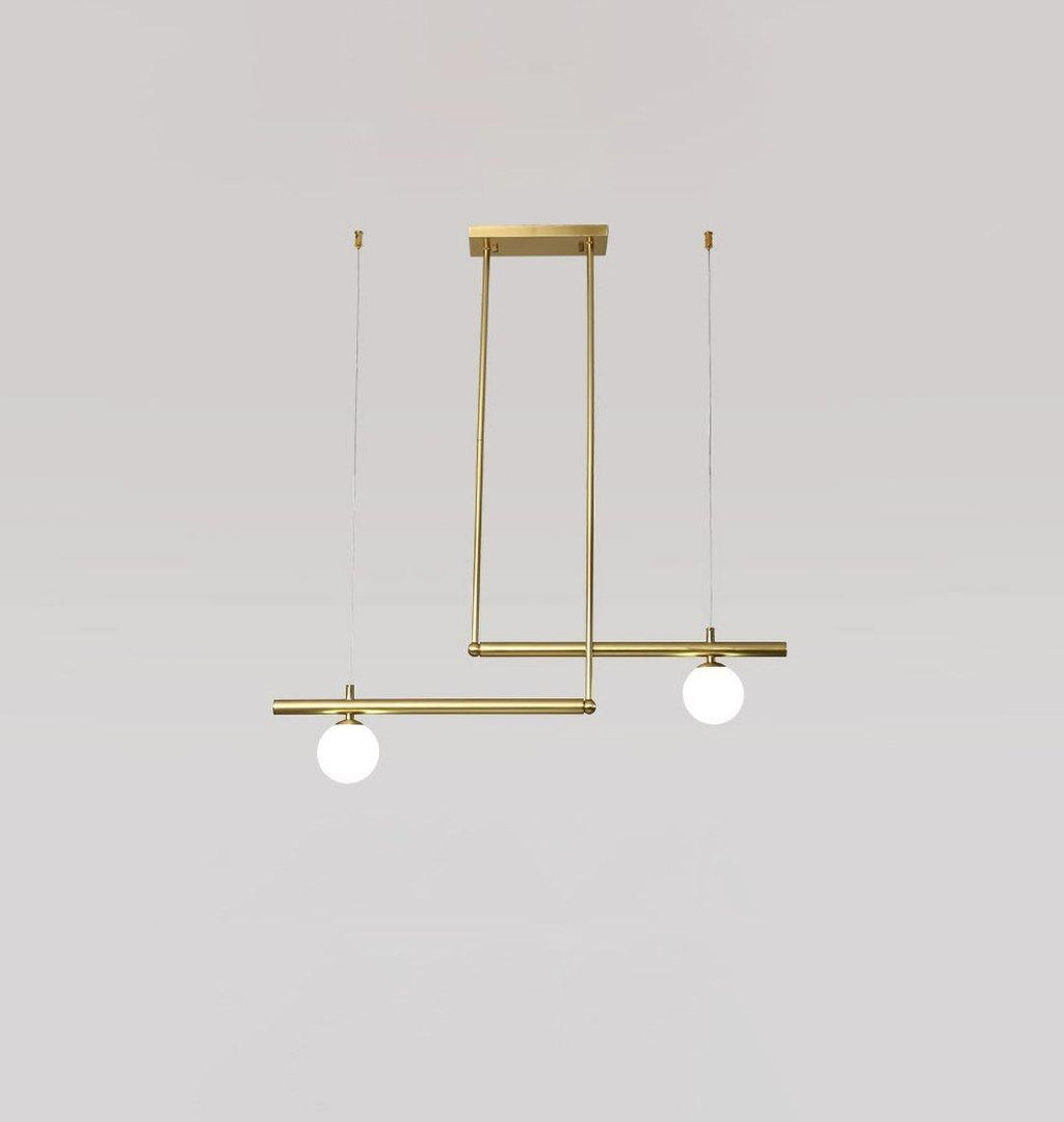 Solara Suspension en laiton linéaire satellite minimaliste - Neutralighting