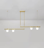Solara Suspension en laiton linéaire satellite minimaliste - Neutralighting