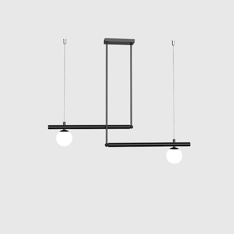 Solara Suspension en laiton linéaire satellite minimaliste - Neutralighting