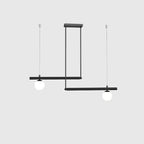 Solara Suspension en laiton linéaire satellite minimaliste - Neutralighting