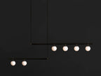 Solara Suspension en laiton linéaire satellite minimaliste - Neutralighting