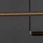 Solara Suspension en laiton linéaire satellite minimaliste - Neutralighting