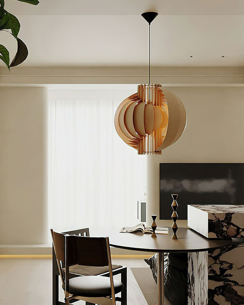Ivraeus Suspension en Bois Anneau Élégance Premium - Neutralighting