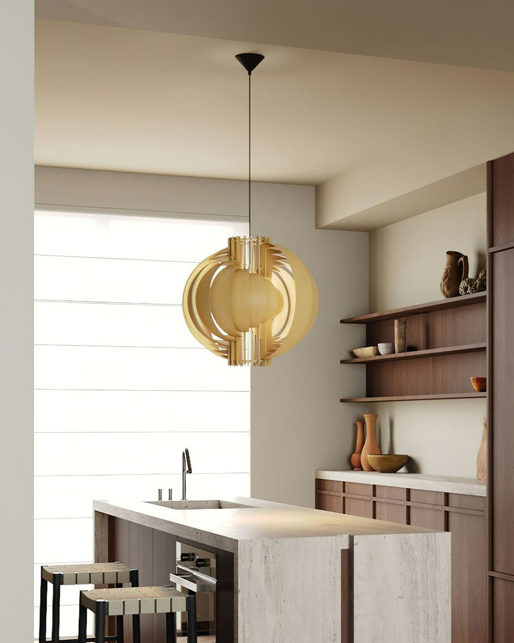Ivraeus Suspension en Bois Anneau Élégance Premium - Neutralighting
