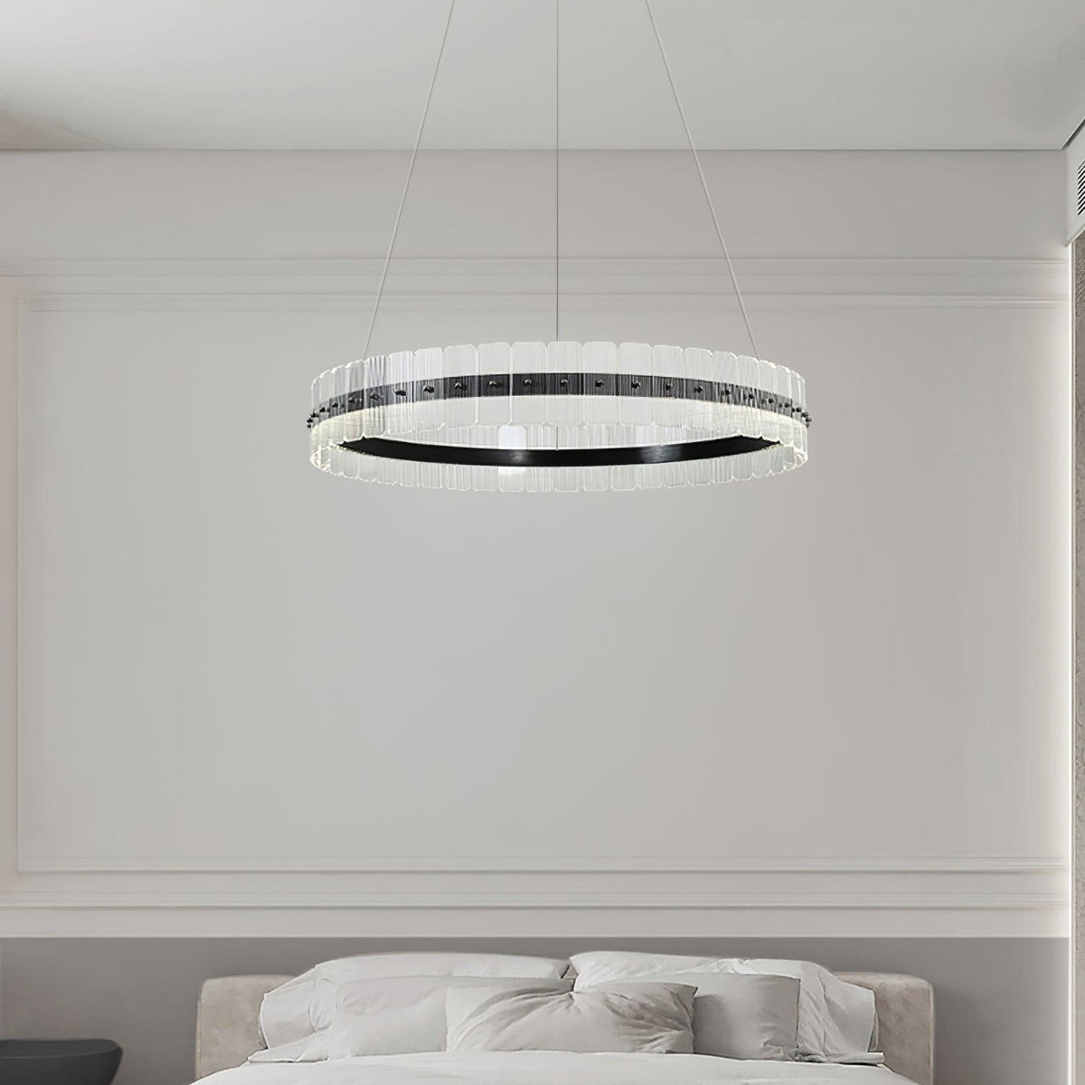 Lustra Chandelier Saturno LED avec Blocs Acryliques - Neutralighting