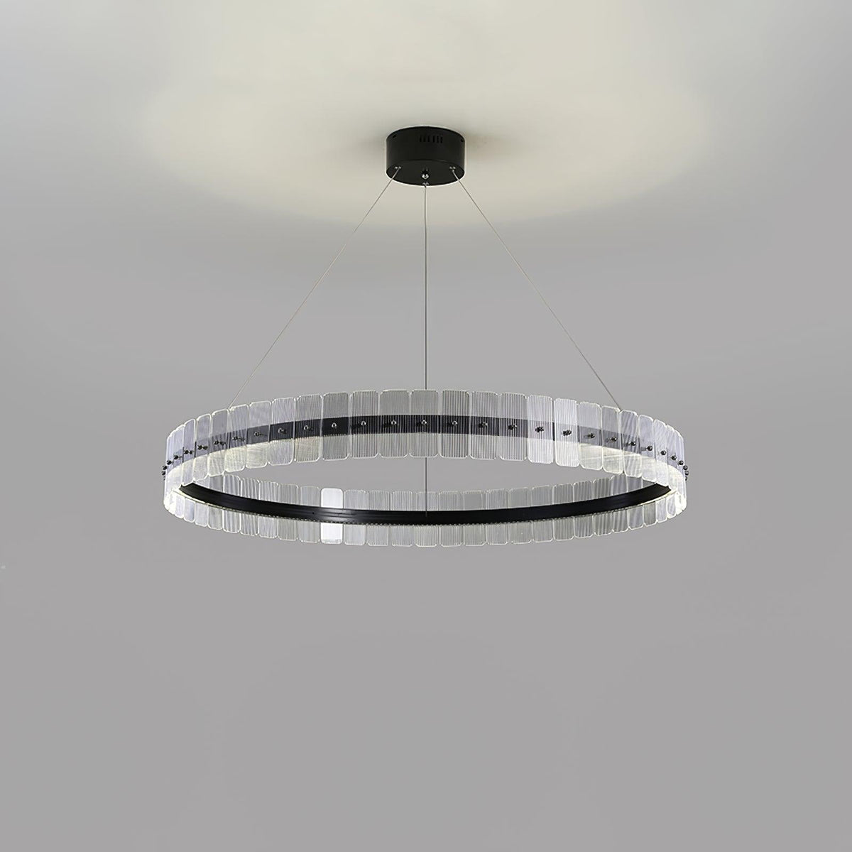 Lustra Chandelier Saturno LED avec Blocs Acryliques - Neutralighting