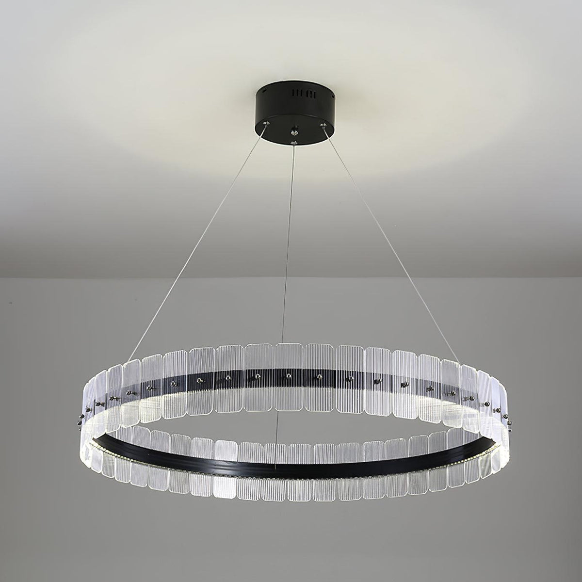 Lustra Chandelier Saturno LED avec Blocs Acryliques - Neutralighting