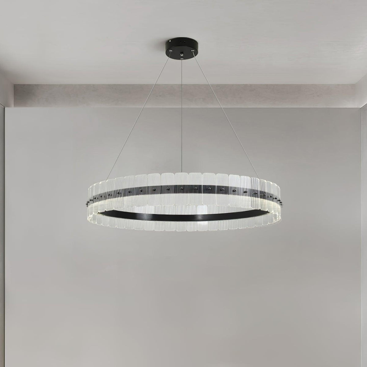 Lustra Chandelier Saturno LED avec Blocs Acryliques - Neutralighting