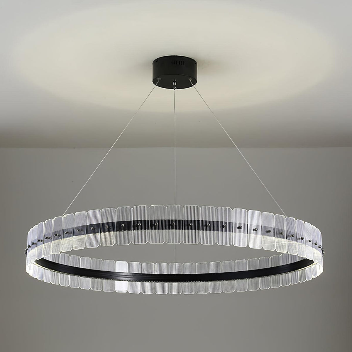 Lustra Chandelier Saturno LED avec Blocs Acryliques - Neutralighting