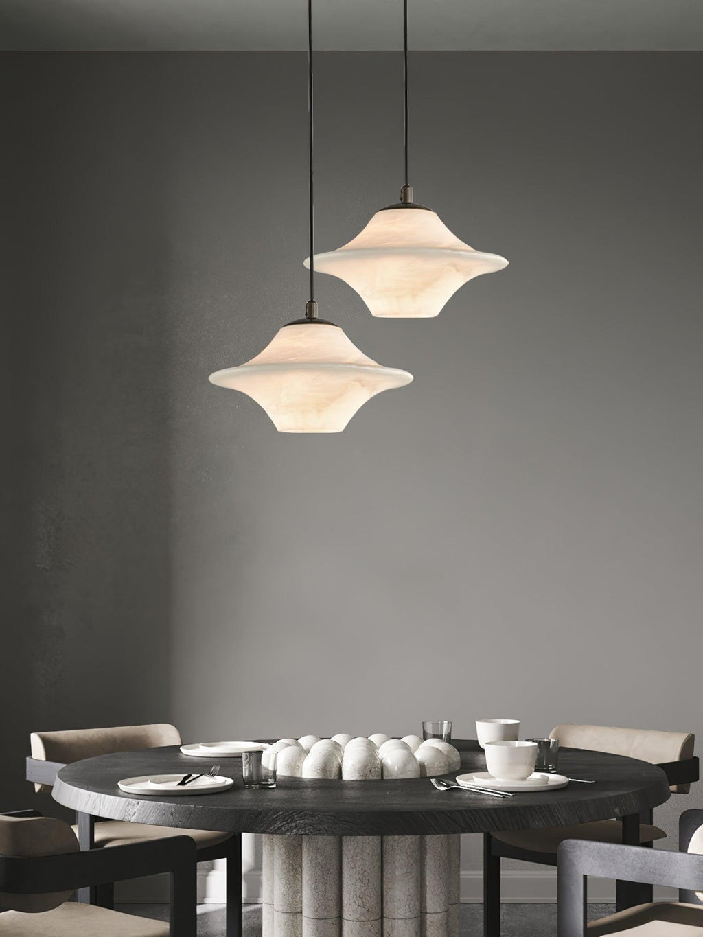 Elvina Suspension Moderne en Albâtre - Neutralighting