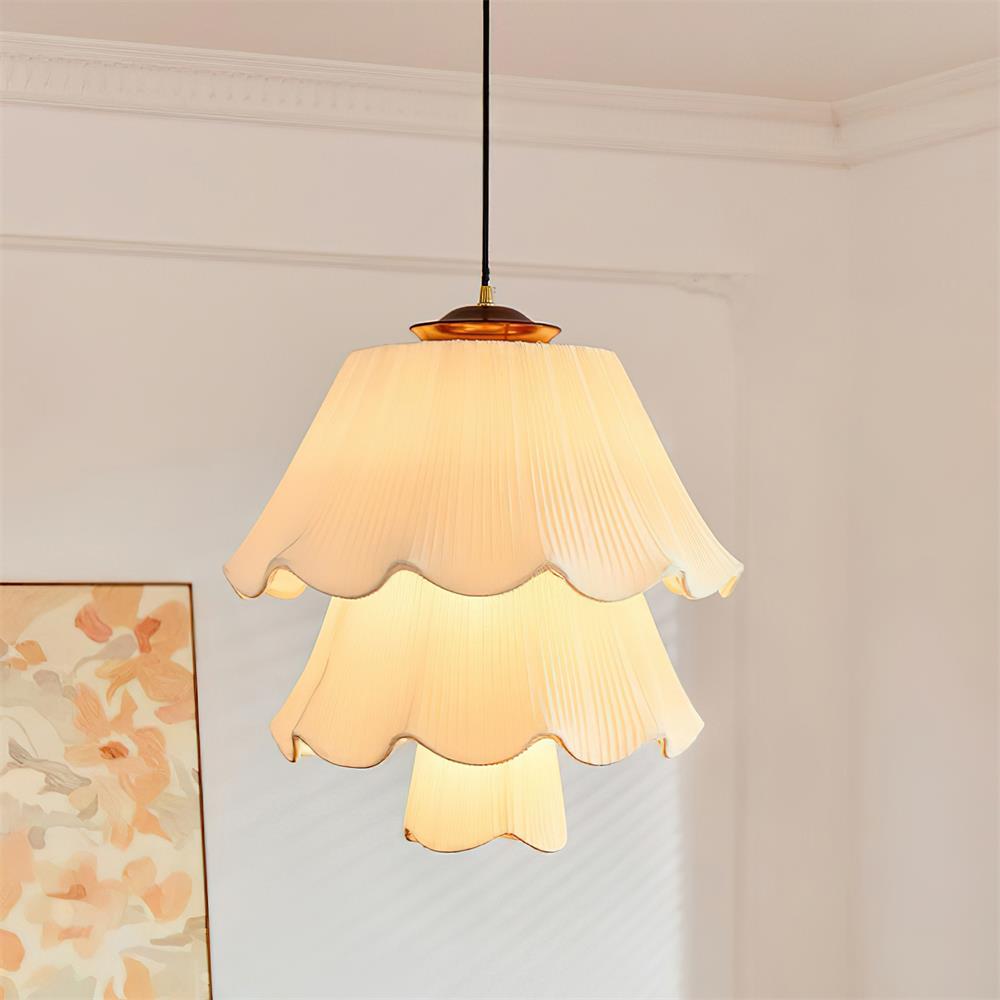 Bella Suspension Minimaliste en Tissu - Neutralighting