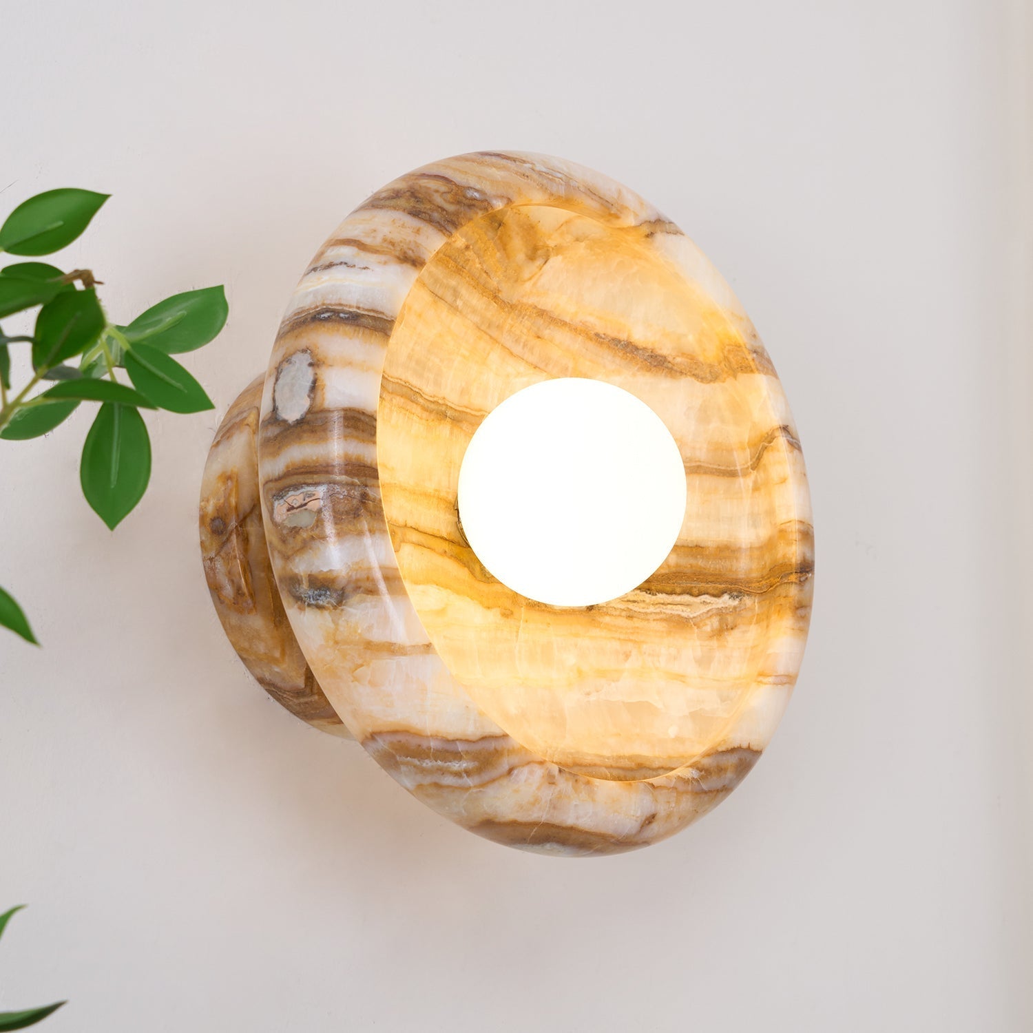 Onvix Applique murale en onyx naturel - Neutralighting