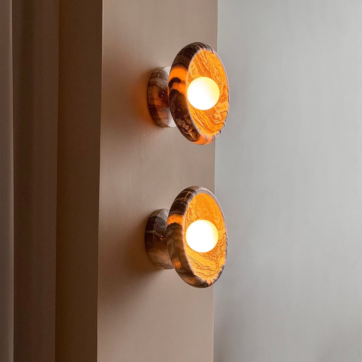 Onvix Applique murale en onyx naturel - Neutralighting