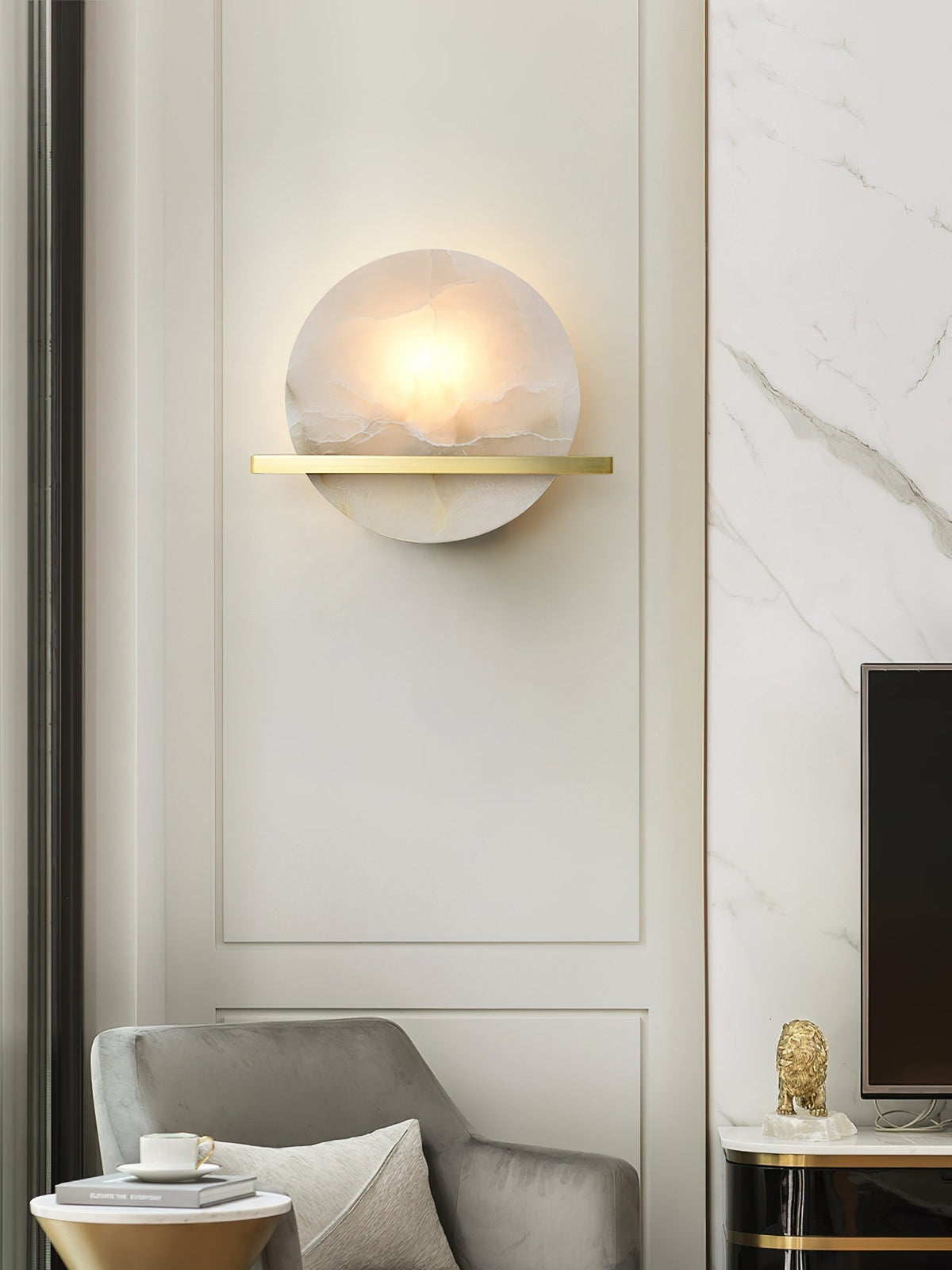 Vatalisra Applique Murale en Albâtre Moderne Minimaliste - Neutralighting