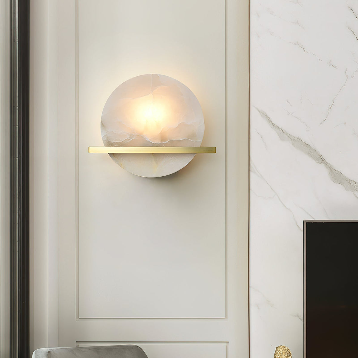 Vatalisra Applique Murale en Albâtre Moderne Minimaliste - Neutralighting