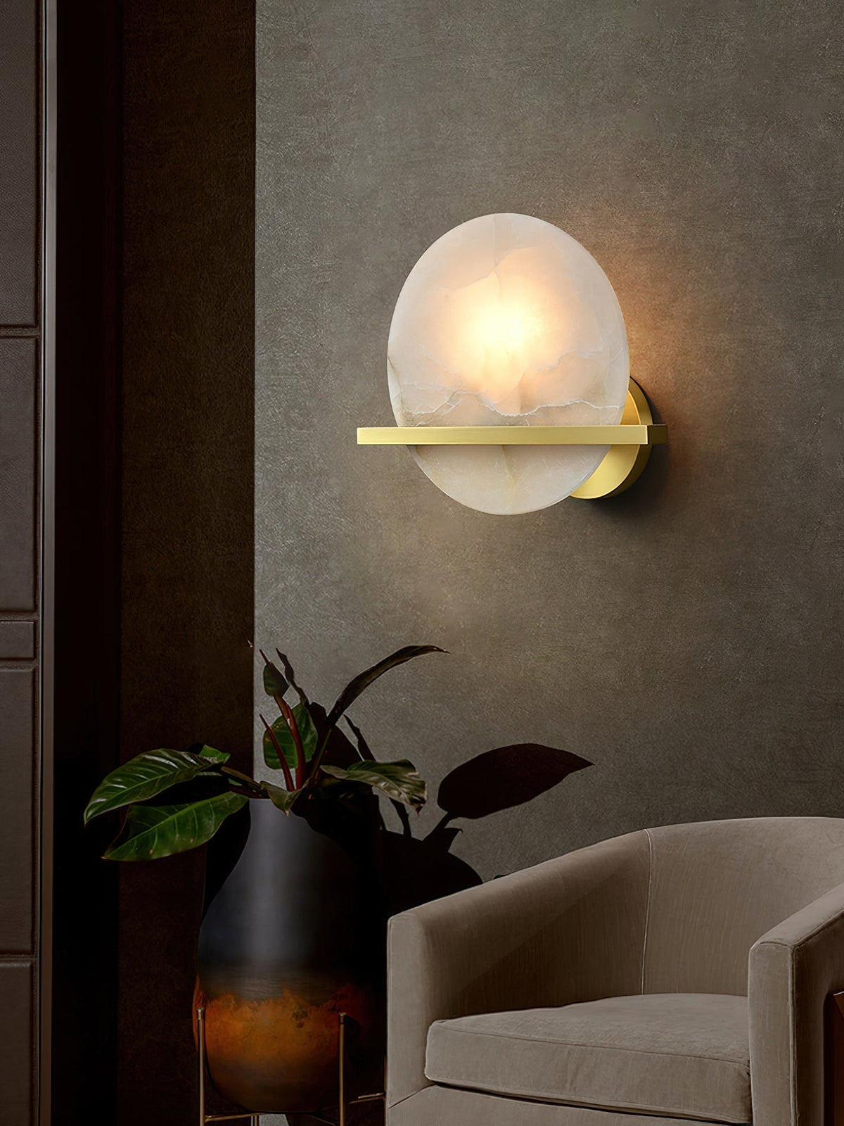Vatalisra Applique Murale en Albâtre Moderne Minimaliste - Neutralighting