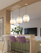 Tatum Suspension en Verre de Luxe - Neutralighting