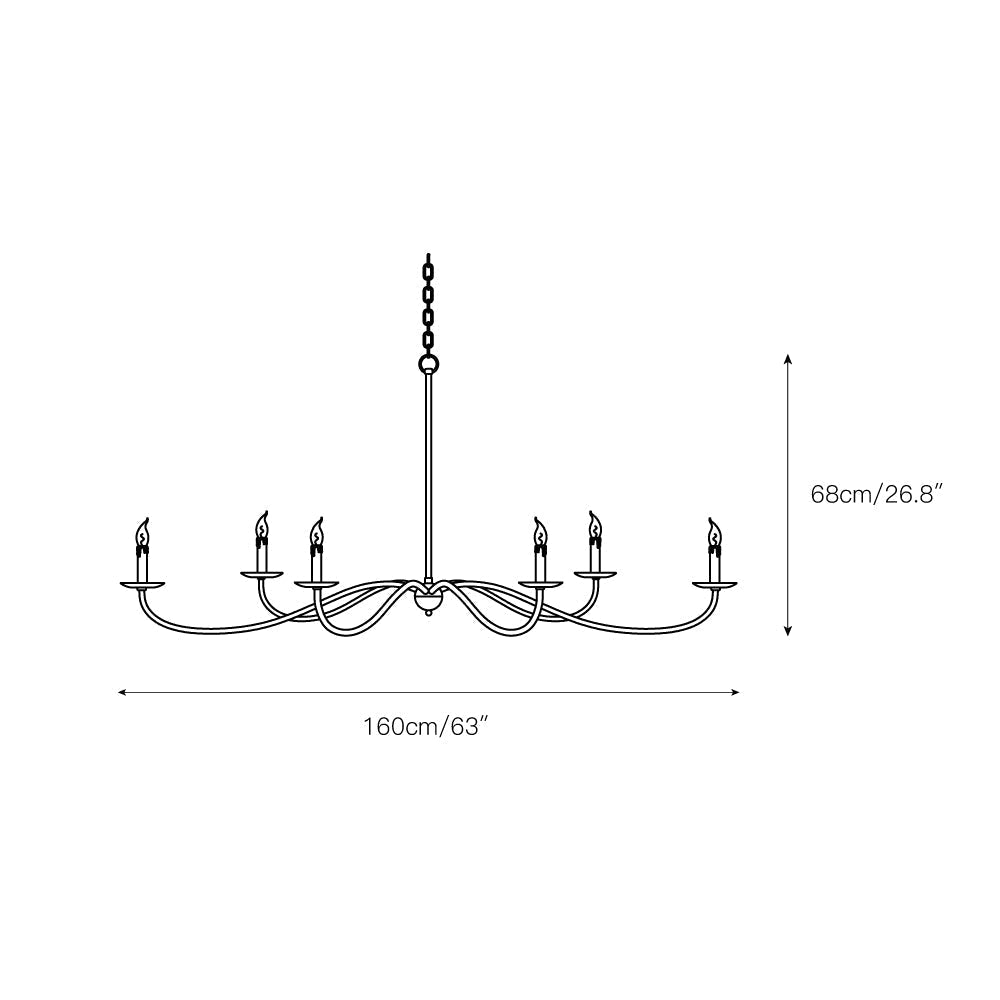 Varese Lustre à 6 Bougies - Neutralighting