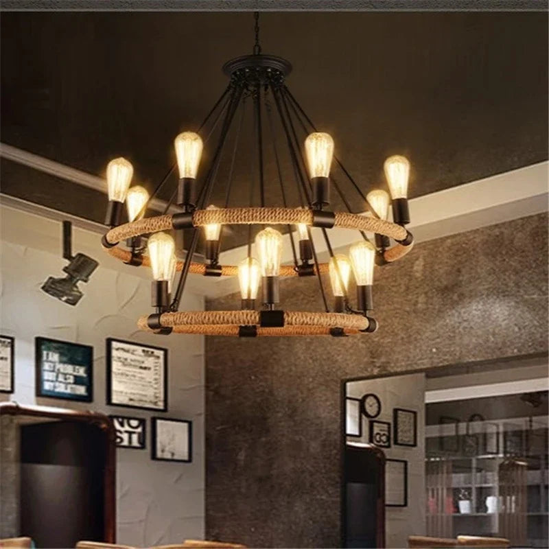 Lustre Vintage Lucien Sillage en Corde