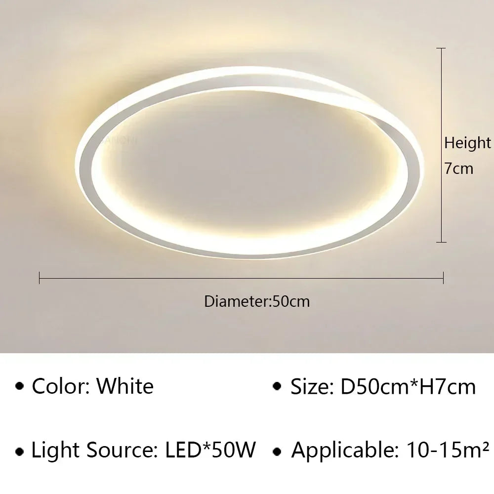 Plafonnier moderne à leds pour décoration intérieure élégante Eugène Silhouette - Présence Moderne & Harmonie Intérieure