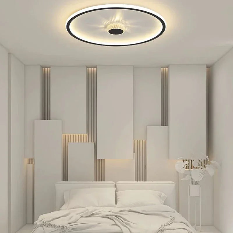 Plafonnier led moderne pour décoration intérieure élégante et lumineuse Évrard Clarté - Une Note Actuelle dans le Décor