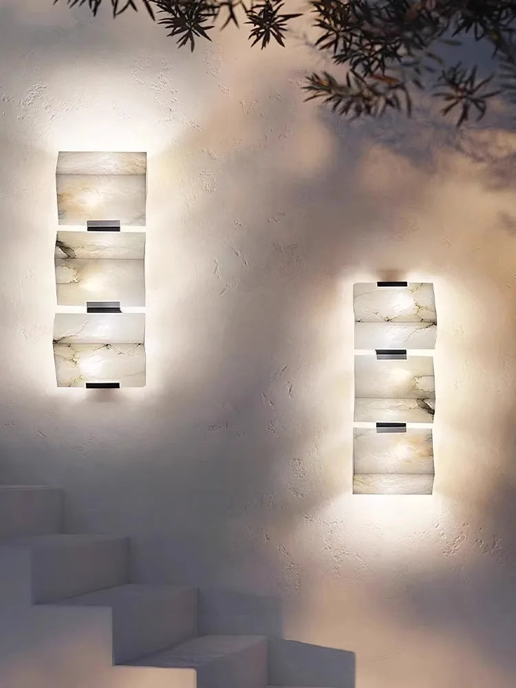 Applique murale — LED géométrique étanche design moderne pour intérieur extérieur