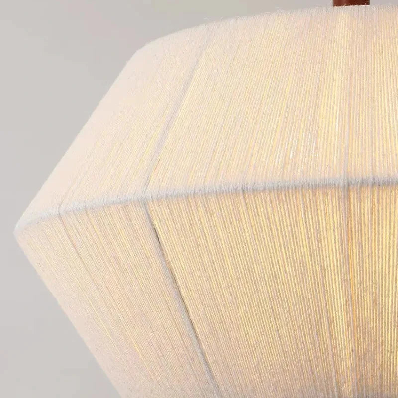 Suspension Wabi-sabi Clémence Brume en Corde de Chanvre et Bois