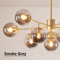 Lustre — Sandyha moderne LED lustre en verre moléculaire de luxe