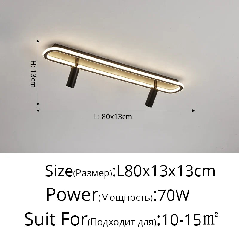Plafonnier Acrylique LED à spots Solange Élan - Une Présence Décorative Affirmée
