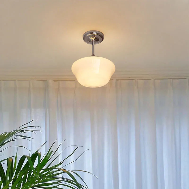 Plafonnier — En verre de porche de balcon médiéval Bauhaus lampes de décoration de chambre simples lampes de porche allée couloir éclairage d'entrée lustres