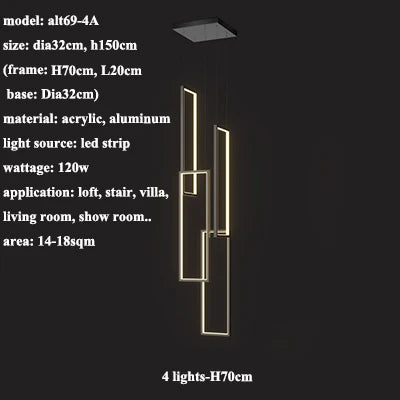 Plafonnier nordique moderne pour loft et espaces créatifs Oscar Césure - Lignes Épurées & Atmosphère Sereine