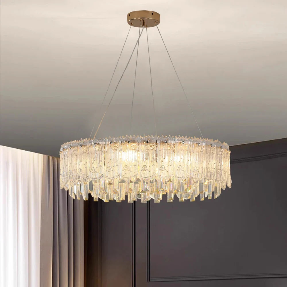 Lustre — Moderne en cristal pour décoration haut de gamme