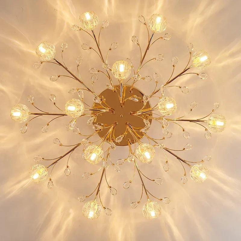 Plafonnier moderne en cristal pour un éclairage luxueux Marceau Dessin - Reflets Étincelants & Décor Élégant