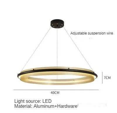 Lustre — LED circulaire de luxe design moderne décoratif