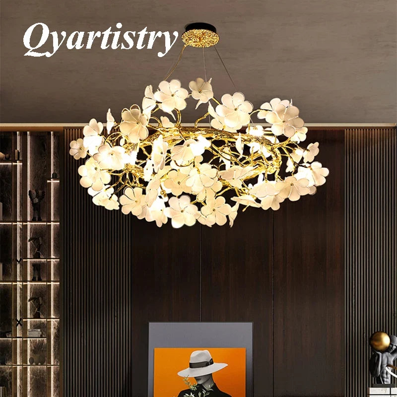 Lustre — Moderne en anneau éclairage de luxe décoration suspendue
