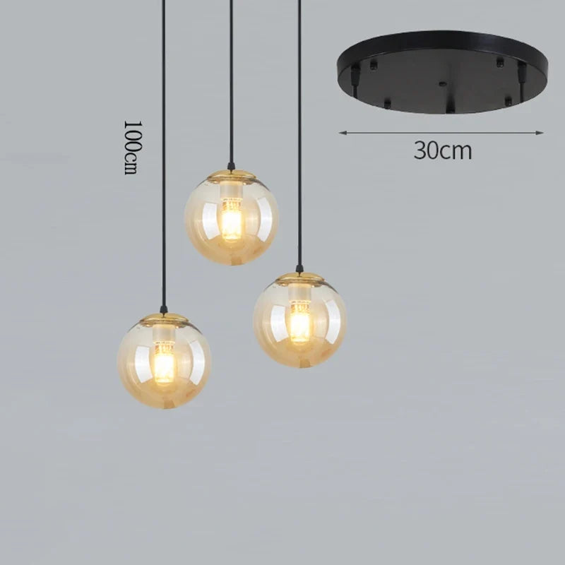 Plafonnier — Nordique décor à la maison salle à manger suspension lumières éclairage intérieur plafonnier suspension lustre lampes pour salon