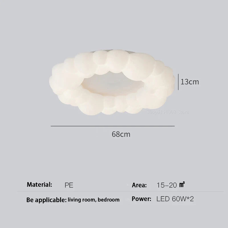 Lustre — Nuage moderne LED design anneau nordique éclairage lustre