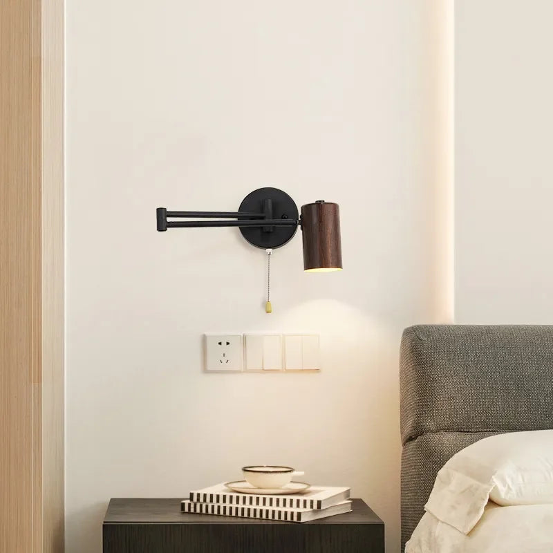 lampe de chevet nordique pivotante pour lecture et étude