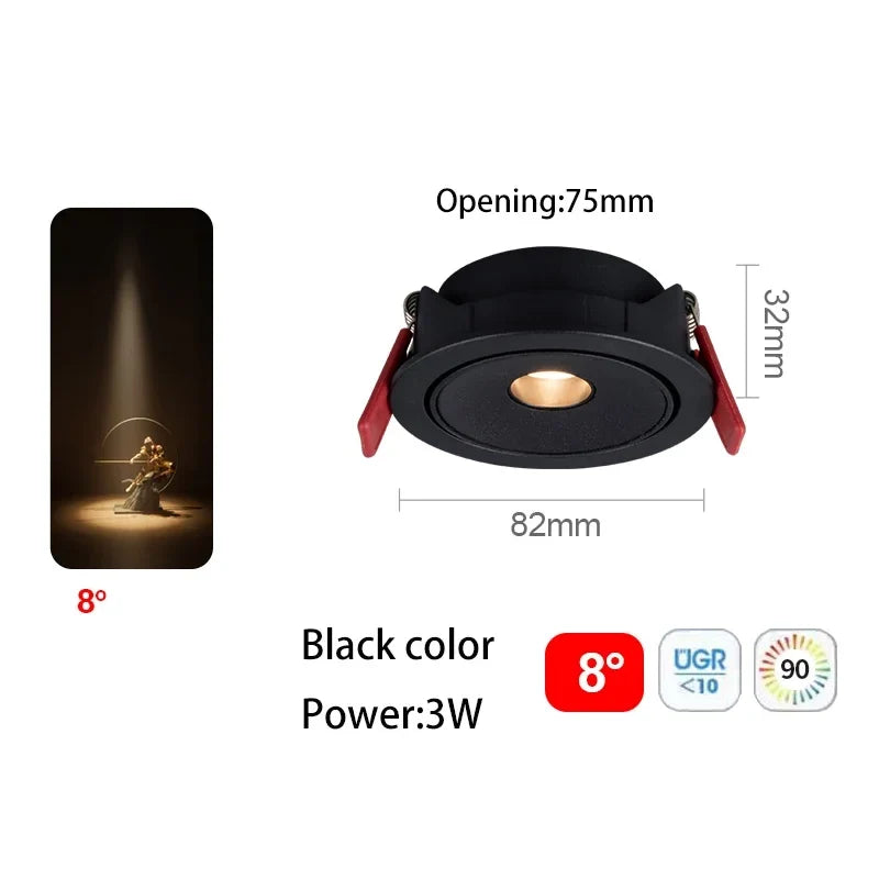 Spot led ultra fin à angle de faisceau pour éclairage intérieur Suzon Solstice en Aluminium - Une Présence Décorative Affirmée