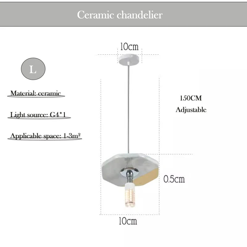 lampe de tasse en céramique style nordique minimaliste moderne