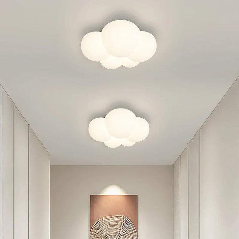 Applique murale — Nuage blanche lampe enfant design moderne et chaleureux