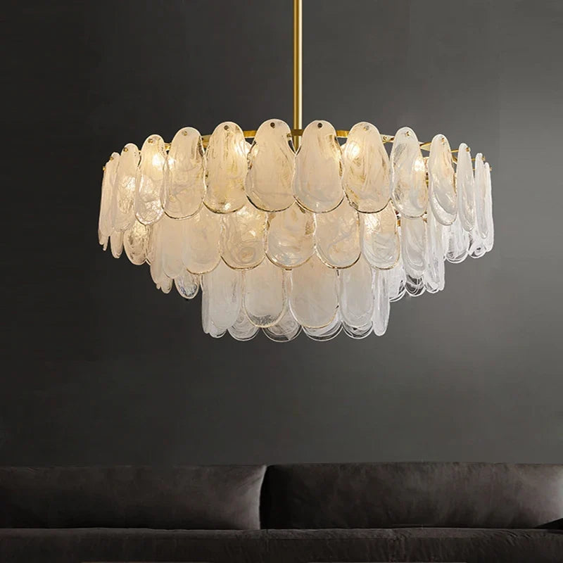 Lustre — Suspendu en verre design nuage créatif moderne