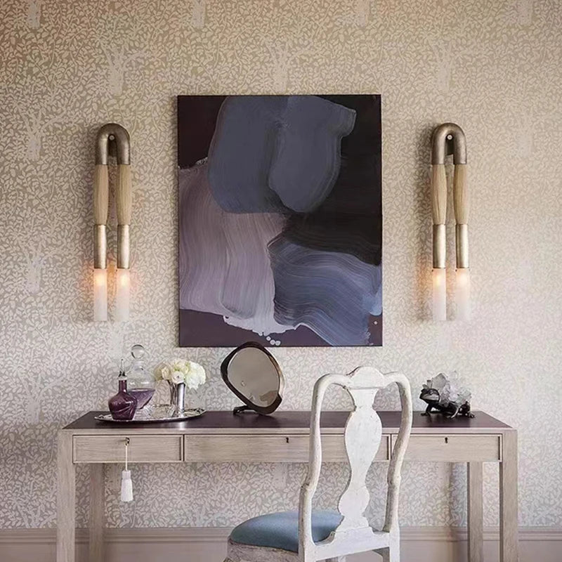 Applique murale — Métal tissu pour éclairage intérieur design élégant