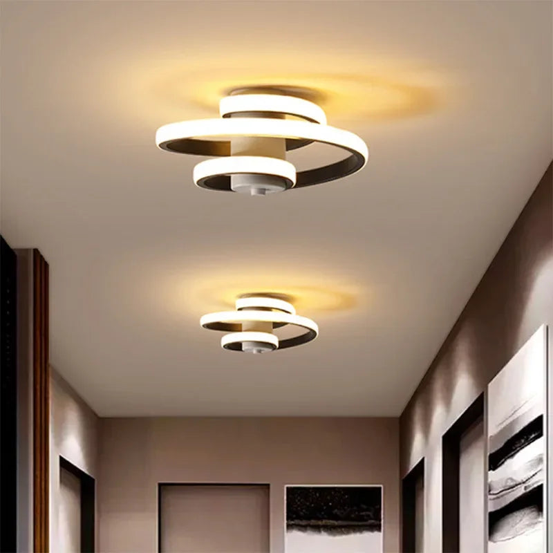 Plafonnier à led moderne pour éclairage intérieur design nordique Solange Voile - Esprit Épuré & Harmonie Intérieure