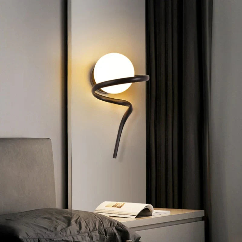 Applique murale — Ronde en verre design moderne créative pour intérieur