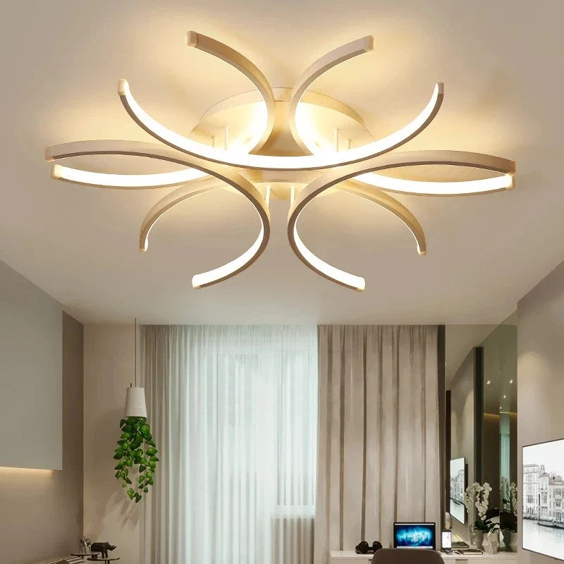 Plafonnier moderne à leds créatif pour décoration intérieure Ophélie Orée - Une Note Actuelle dans le Décor