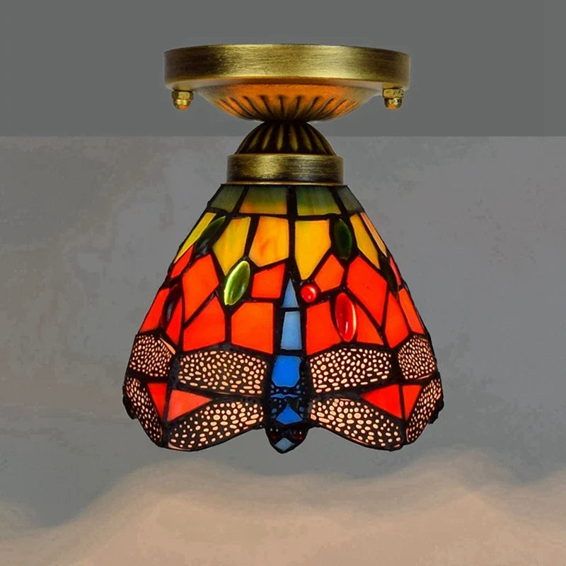 Plafonnier moderne en éclairage led nordique pour balcon et allée Hélène Cantate en Verre - Reflets Délicats & Élégance Visuelle