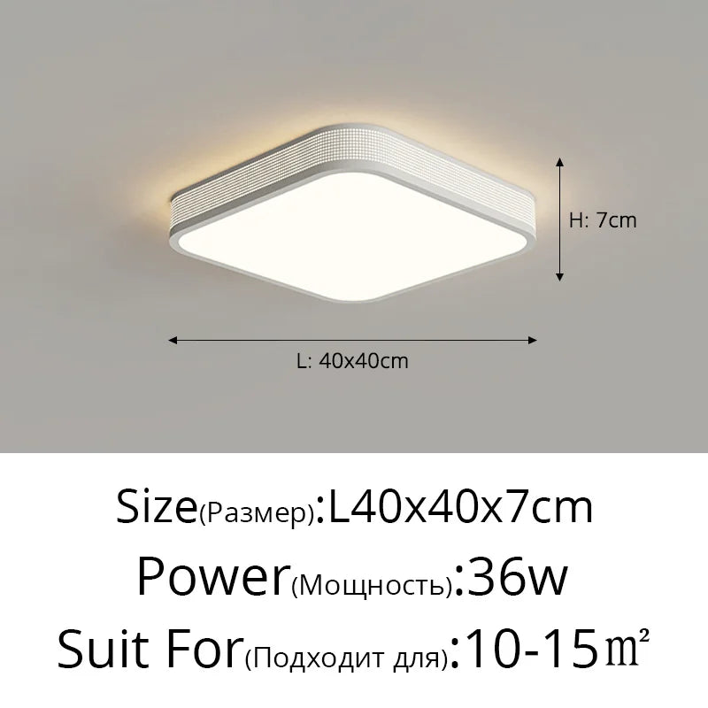 Plafonnier led style cercle carré décoratif Lionel Rythme - Un Accent Géométrique Raffiné