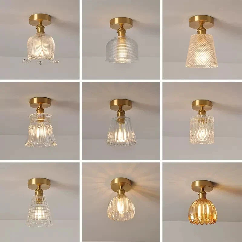 Plafonnier — Moderne en verre pour intérieur et extérieur lumineux
