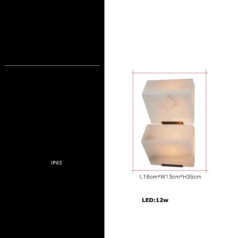 Applique murale — LED géométrique étanche design moderne pour intérieur extérieur